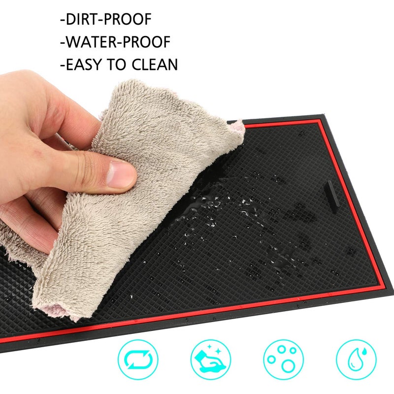 ROCCS صينية تنظيم غطاء حجرة السرية ROCCS لمركز التحكم لسيارات GMC Sierra 1500 2500HD 3500HD Denali Silverado 2014-2019 - Image 5